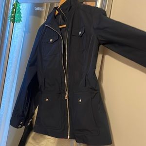 Tommy Hilfiger navy blue rain jacket